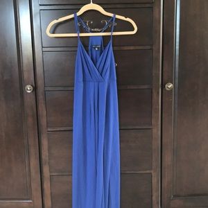 Long royal blue dress
